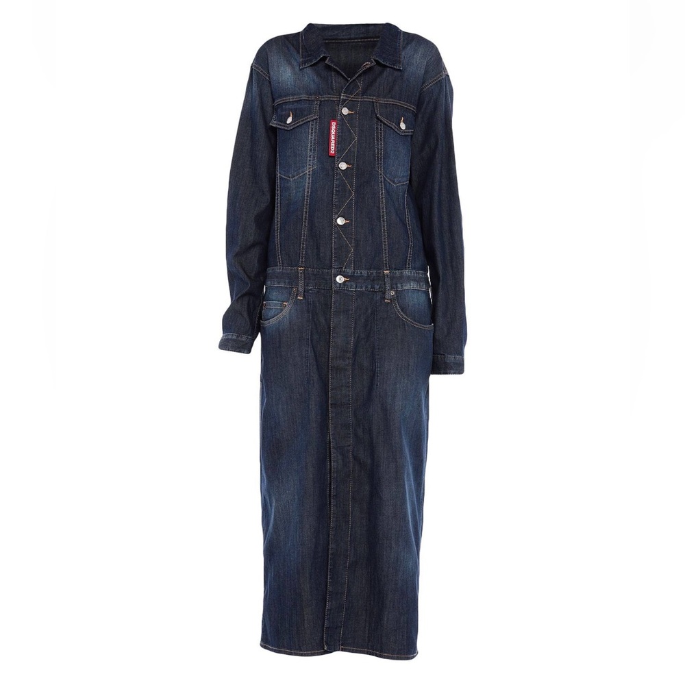 DSQUARED2 Women's Dark Blue Denim Dress